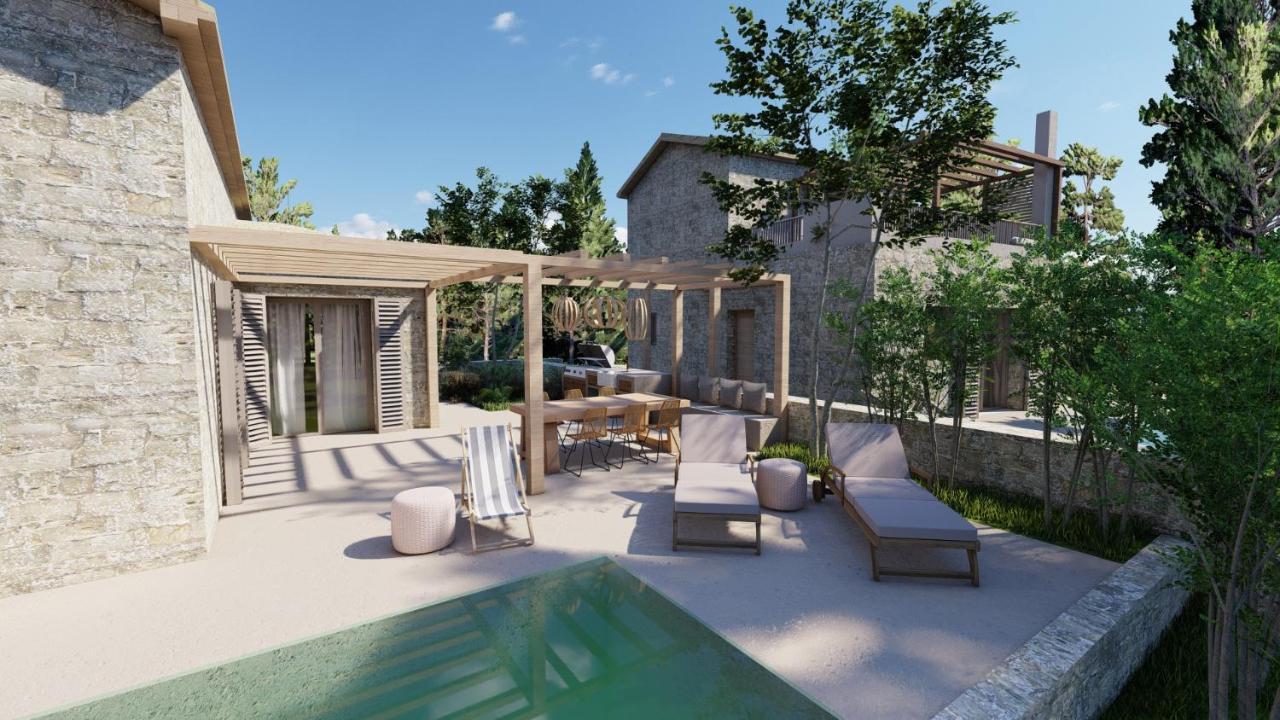 Papadria Villas - Modern Luxury Villas Near Kathisma Beach Tsoukaladhes Bagian luar foto