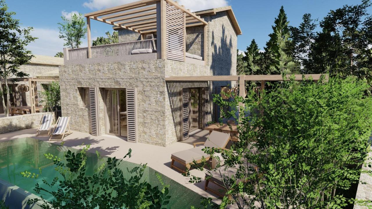 Papadria Villas - Modern Luxury Villas Near Kathisma Beach Tsoukaladhes Bagian luar foto