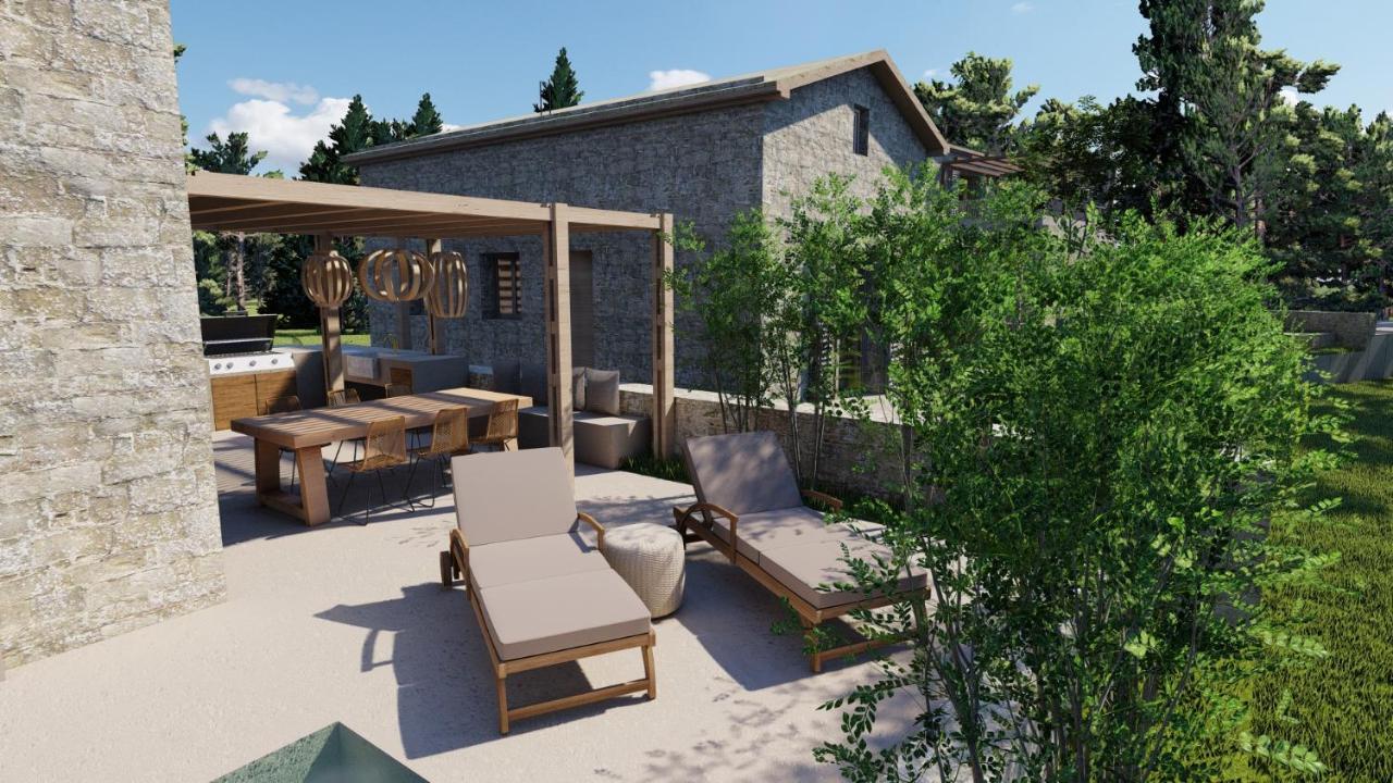Papadria Villas - Modern Luxury Villas Near Kathisma Beach Tsoukaladhes Bagian luar foto